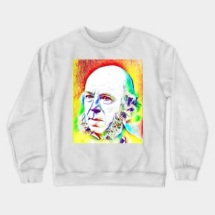 Herbert Spencer Colouful Portrait | Herbert Spencer Artwork 11 Crewneck Sweatshirt